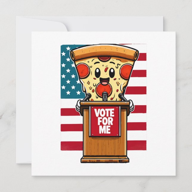patriottische pizza stem op mij (Voorkant)