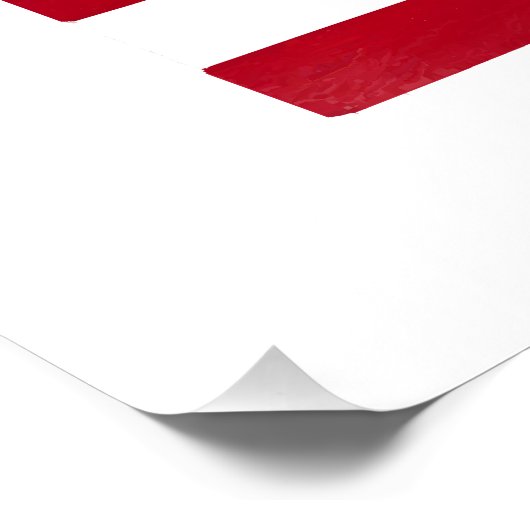 Patriottische pizza stem op mij perfect poster (Hoek)