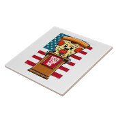 Patriottische pizza stem op mij tegeltje (Zijkant)