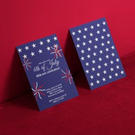 Patriottische platte grafische 4 juli kaart