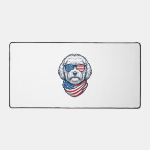 Patriottische pluizige hond vectorillustratie_1 bureaumat