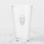 Patriottische pluizige hond vectorillustratie_1 glas (Achterkant)