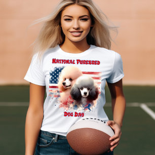 Patriottische Poedels Prance van oude glorie T-shirt