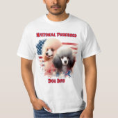 Patriottische Poedels Prance van oude glorie T-shirt (Voorkant)