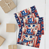 Patriottische Poezenjacht op Geluk Ansichtkaart Feestdagenkaart