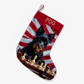 Patriottische Pog Kleine Kerstsok (Voorkant (Hangend))