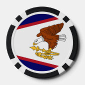 Patriottische poker chips met vlag van Amerikaans- (Achterkant)