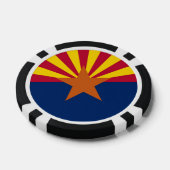 Patriottische poker chips met vlag van Arizona (Enkel)