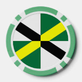 Patriottische poker chips met vlag van Monterey (Achterkant)