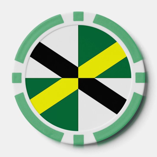 Patriottische poker chips met vlag van Monterey (Voorkant)