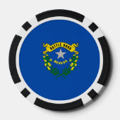 Patriottische poker chips met vlag van Nevada (Achterkant)