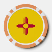 Patriottische poker chips met vlag van New Mexico (Achterkant)