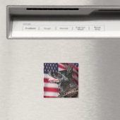Patriottische politie K9 Dog Magnet (Insitu (Vaatwasser))