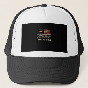 Patriottische Politiek Protest Geen Koningen In Am Trucker Pet
