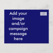 Patriottische politieke campagne aankondigingskaart (Achterkant)