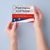 Patriottische politieke campagne Flyer, klein Flyer (Hand)