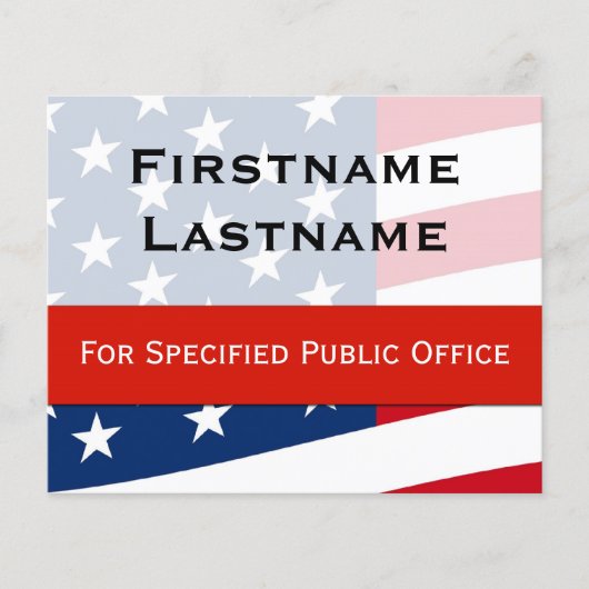 Patriottische politieke campagne Flyer, klein Flyer (Voorkant)