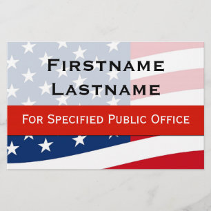 Patriottische politieke campagne Flyer, middelgroo Flyer