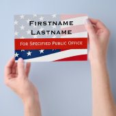 Patriottische politieke campagne Flyer, middelgroo Flyer (Hand)