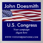 Patriottische politieke campagne poster (Voorkant)