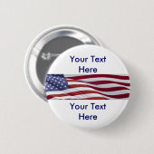 Patriottische politieke campagne ronde button 5,7 cm (Voorkant /achterkant)