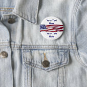 Patriottische politieke campagne ronde button 5,7 cm (In situ)