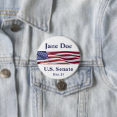 Patriottische politieke campagne ronde button 7,6 cm (In situ)