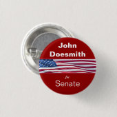 Patriottische politieke campagneknoppen ronde button 3,2 cm (Voorkant /achterkant)