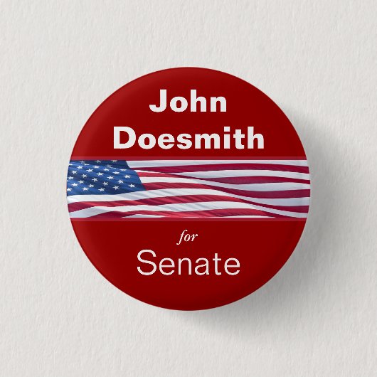 Patriottische politieke campagneknoppen ronde button 3,2 cm (Voorkant)