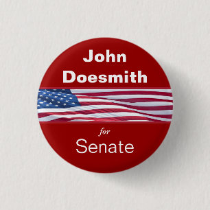 Patriottische politieke campagneknoppen ronde button 3,2 cm
