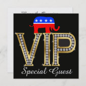 Patriottische Politieke Republikeinse Uitnodiging (Voorkant / Achterkant)