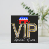 Patriottische Politieke Republikeinse Uitnodiging (Staand voorkant)