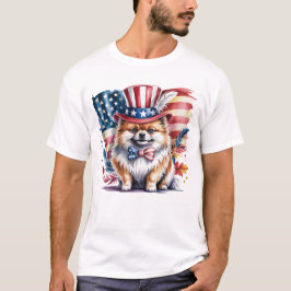 Patriottische Pomeranian T-shirt