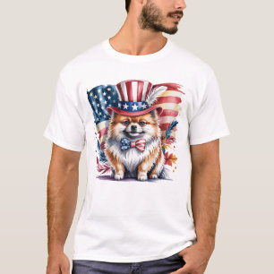 Patriottische Pomeranian T-shirt
