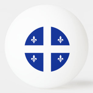 Patriottische pongbal met vlag van Quebec Pingpongbal