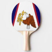 Patriottische pongpeddel met Samoa-vlag Tafeltennisbatje (Voorkant)