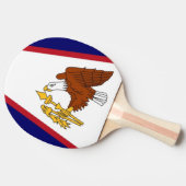 Patriottische pongpeddel met Samoa-vlag Tafeltennisbatje (Zijkant)