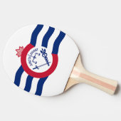 Patriottische pongpeddel met vlag van Cincinnati Tafeltennisbatje (Zijkant)
