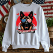 Patriottische Pooch Passion - Valentijn’s Day Hond T-shirt