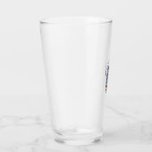 Patriottische Poodle met Zonnebril Vectorontwerp_1 Glas (Rechts)