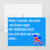 Patriottische Poodles Briefkaart (Voorkant / Achterkant)