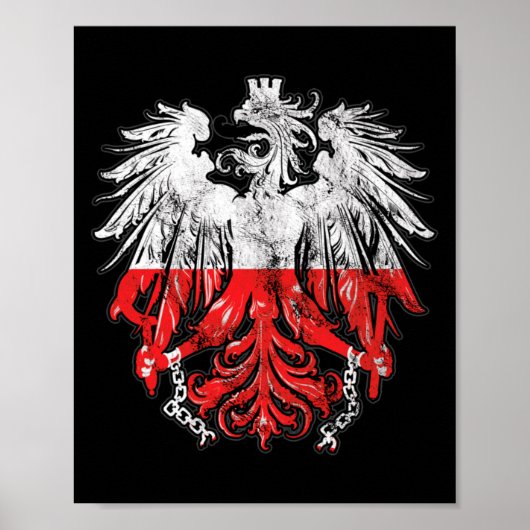 Patriottische Poolse Erfenis Roots Polen Adelaar B Poster (Voorkant)