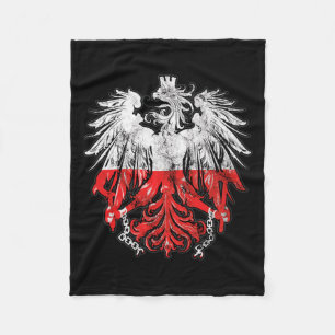Patriottische Poolse erfgoed wortels Polen Adelaar Fleece Deken