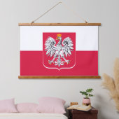 Patriottische Poolse vlag, Eagle, Polen Hangend Wandkleed (Slaapkamer)