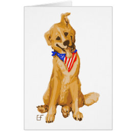 "Patriottische pop-up" hond met Amerikaanse vlag B