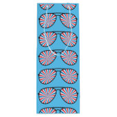 Patriottische PopArt Swirl zonnebril Wijn Cadeautas (Achterkant)