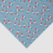 Patriottische Popsicles Tissue Papier (Detail)