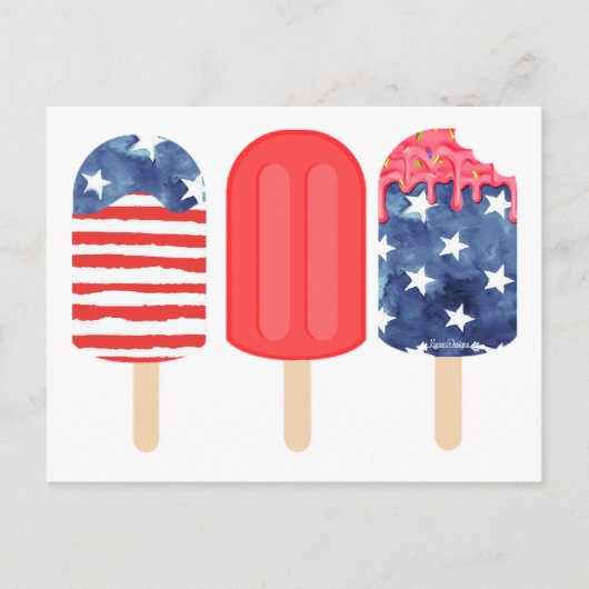 Patriottische populatie briefkaart (Voorkant)