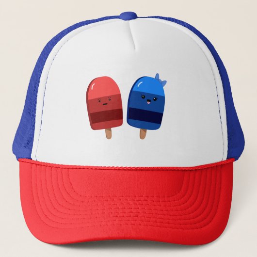 Patriottische populatiewallen trucker pet (Voorkant)