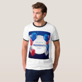 Patriottische Presidenten Dag T-Shirt Design (Voorkant volledig)
